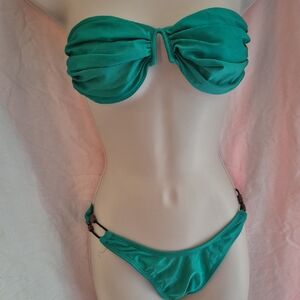 Emerald Green Minimalist Bikini Set
